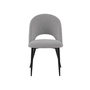 Set De 4 Sillas De Comedor Tapizadas Hollie Gris