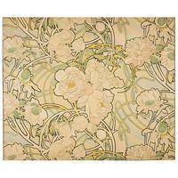 legendarte - cuadro lienzo impresion digital - peonias - alphonse mucha - decoracion pared cm 60x75