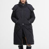 barbour international arabella quilted shell jacket - uk 10