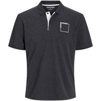 jack  jones polo 12269307 jjverner polo ss black melange para hombre