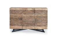 aparador en madera de acacia y patas metal color natural
