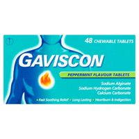 gaviscon tablets peppermint 48s