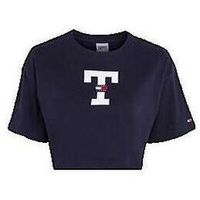 tommy jeans camiseta t-shirt oversize bleu marine para hombre