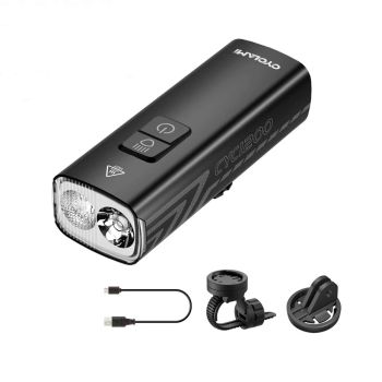 CYCLAMI BR 1200 lúmenes luz delantera para bicicleta 2500mAh a prueba de agua IPX6 Carga tipo C luces delanteras para la