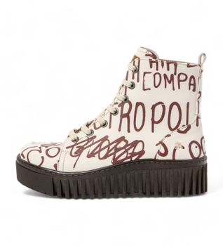 Art para mujer. 11513F1X1003_ESP Botines de piel 1513F blanco (41), Tela, 3 a 5cm, Cordones, Casual