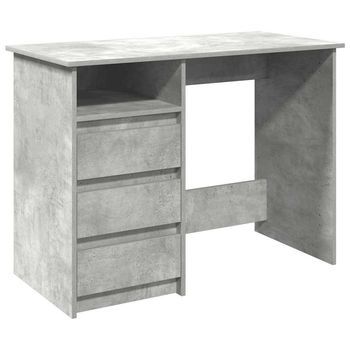 Escritorio | Mesa De Trabajo De Madera De Ingeniería Gris Hormigón 102x50x75 Cm