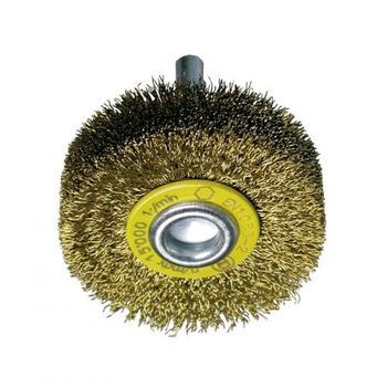 Cepillo Circular Inox De Alambre Ondulado Con Vástago De 6 Mm Y Filamento De Ø 0.30 Mm (80x10x20 ) Osborn 5162507361