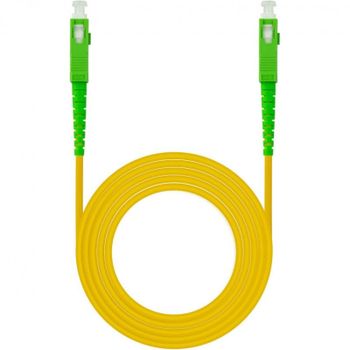 Nanocable Cable de Fibra Óptica SC/APC Monomodo G657A2 3m Amarillo