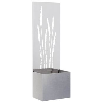 Pantalla De Privacidad Para Jardín Plata 50 X 32 X 150 Cm Vidaxl