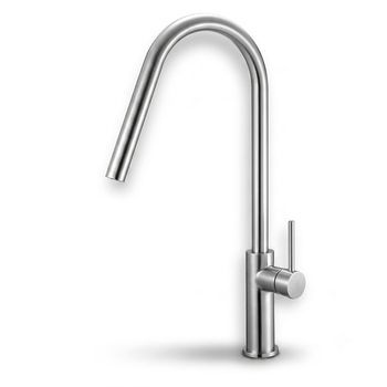 Kibath Grifo Cocina Monomando Fal Acabado Cromo Cepillado Fabricado En Latón