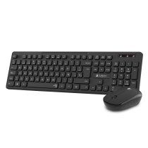Pack Teclado + ratÃ³n inalÃ¡mbricos Business Slim Silencioso USB 2.4G Negro Subblim