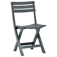 pack 2 uds silla de jardin  silla de exterior  sillon plegable plastico verde