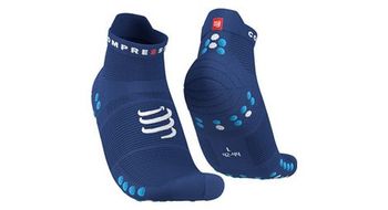 Par de calcetines compressport pro racing v4 0 run low blue