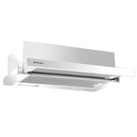 orbegozo tl 06260 a bl campana extractora telescopica 60 cm blanco r motor 65w extraccion 302 mh 2 niveles de potencia doble iluminacion 2 filtros de aluminio desmontables y facil instalacion