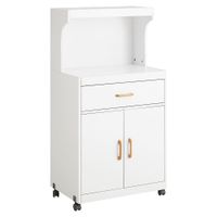 aparador auxiliar de cocina con 2 puertas y 1 cajon aglomerado blanco