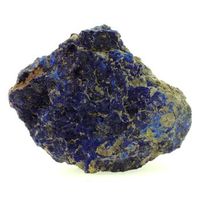 chessylite azurita - pierre natural de francia chessy -les -mines - mineral de coleccion rara  6486 ct - certificado de autenticidad incluido 