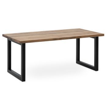 Mesa Centro Icub Big Wood Eco 120x60x43cm Negra Efecto Vintage Box Furniture