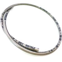 latiguillo de freno aeronautico allegri 10cm para montar trenzado transparente