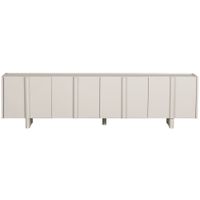 mueble de tv 4 puertas de madera l200cm - gris claro