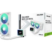 refrigeracion liquida asrock challenger 240 argb white 240mm 2 ventiladores digital