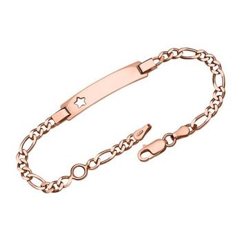 Pulsera estrella fígaro con placa grabada