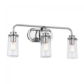 Aplique de pared para baños braelyn (3 luces)
