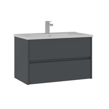 Mueble Para Lavabo  - 85 X 45 X 52 Cm - Antracita Mate