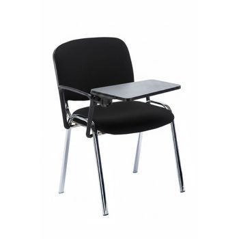 Pack 4 Sillas Ofis Chrome Con Pala De Tela 78*47*43 Cm - Negro