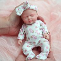 mini muneca reborn de silicona de 7 pulgadas cuerpo de bebe reborn realista de silicona suave regalo de navidaddia de accion de graciasnavidad