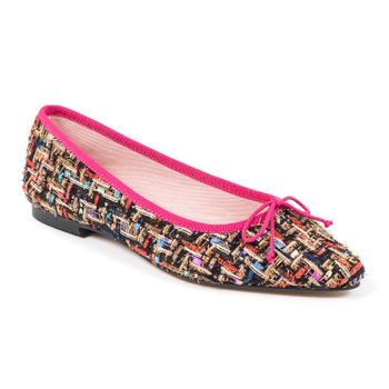 Bailarina multicolor y fucsia