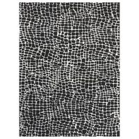 alfombra moderna 300 x 400 cm poliester algodon decorativa sala de estar dormitorio blanco y negro punge