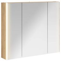 armario con espejo de bano  mueble de bano roble artesanal 835 x 155 x 70 cm