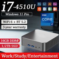 mini pc portatil fuchu 2026 con intel core i7 4510u windows 11 16gb ddr4 ssd de 12tb wifi 6 para juegos oficina y negocios