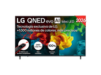 tv qned mini led 75 - lg 75qned82b6a uhd 4k procesador inteligente r8 ai processor 4k gen3 smart tv dvb-t2 h265 negro