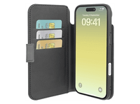 funda movil - cellularline book agenda para iphone 17 air con tapa tarjetero cierre magnetico negro
