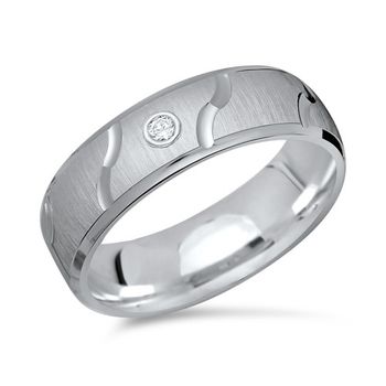 Anillo de plata 925 con circonita en 6 mm
