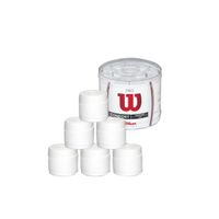 wilson - pack ahorro varios formatos overgrip liso pro blanco clasico - grip padel wilson - tenis y padel - banda adhesiva en su interior - maximo agarre - diseno original