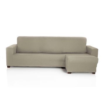 Funda De Sofá Chaise Longue Elástica Strada Brazo Derecho Corto, Beig. Funda Para Sofá Chaise Longue Elástica