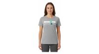 camiseta gris de manga corta ironman suiza para mujer