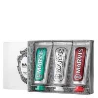 marvis sets three-flavour toothpaste box 3 x 25ml