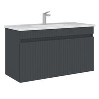 mueble para lavabo  - 100 x 45 x 57 cm - antracita mate