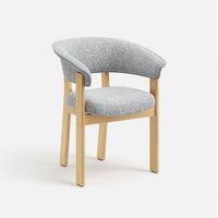 silla de comedor smartue tejido texturizado madera natural