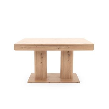 Mesa extensible de comedor en decoración de roble - l140/220 cm