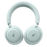 auriculares soundcore space 2 inalambricos bluetooth con cancelacion de ruido microfono y usb-c verde claro