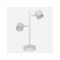 sobremesa ortiga 2xgx53 blanco 18w 1600lm orientable con bombillas 435x30x15 cm