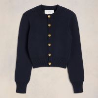 ami sailor cotton and wool-blend cardigan - l