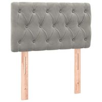 cabecero cama  panel de cabecera de terciopelo gris claro 80x7x7888 cm