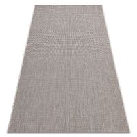 alfombra de cuerda sisal floorlux 20580 llanura color solido - plata 160x230 cm