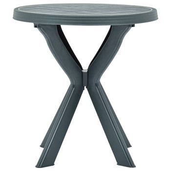 Mesa Bistro Verde Plástico Ø70 Cm