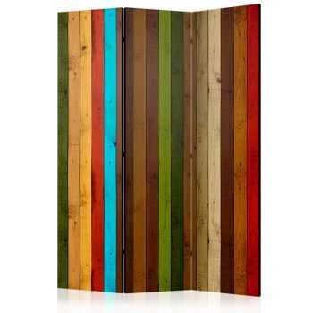 Biombo - Wooden Rainbow (135x172 Cm)